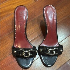 White House Black Market Heels with Slip-On Design and Metallic Embellishment